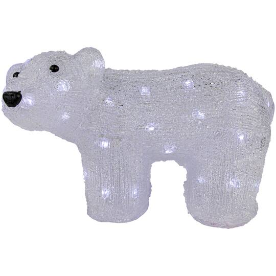 12" Lighted Commercial Grade Acrylic Baby Bear Christmas Display Decoration